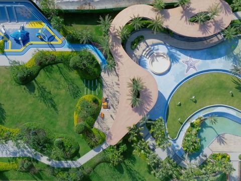 都匀麒龙畔山华庭项目中央公园景观工程