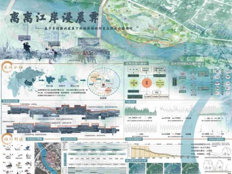 离离江岸浸晨霁