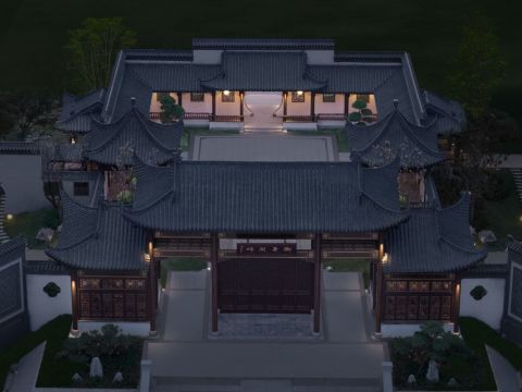 大名县御景湖畔主入口区域园林景观工程