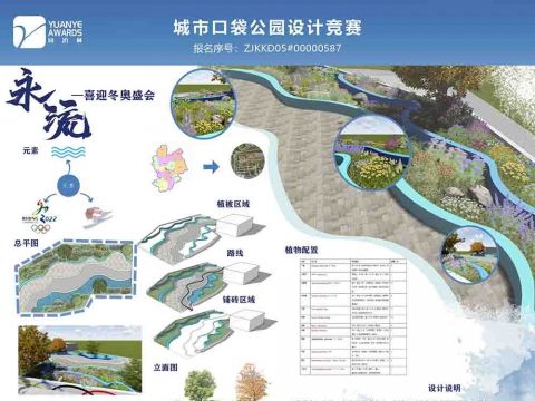 “永流—喜迎冬奥盛会”张家口口袋公园环境艺术设计改造