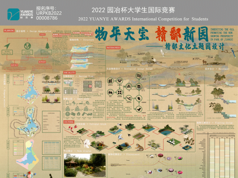 物华天宝，赣鄱新园——赣鄱文化主题园设计    INHERITING THE OLD, PROMOTING THE NEW.SHOWING PROSPERITY IN PARK OF JIANGXI