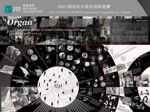 "Organ"  - Conceptual design of urban sensory interaction space