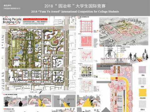 Biking peopl,  bridging city.