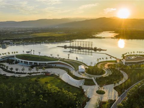 山西晋阳湖水秀剧场整体设计