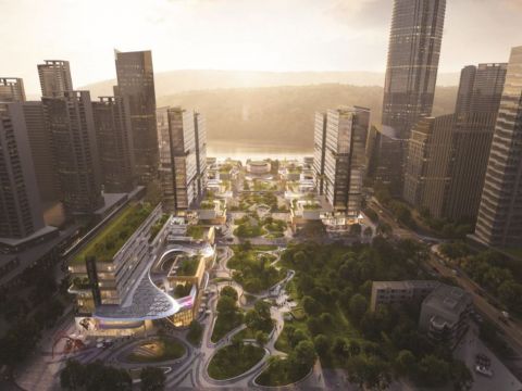 宜宾市三江口CBD中央商务区景观设计