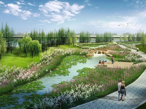 武汉市杜公湖国家湿地公园景观建设工程