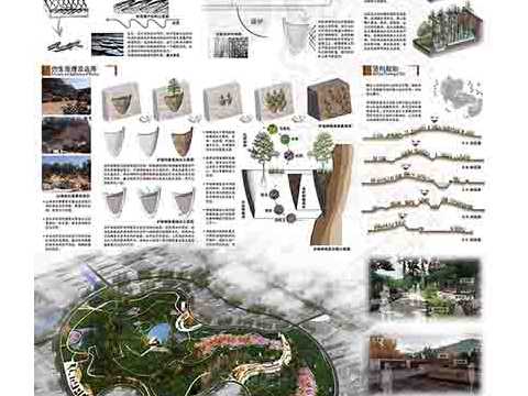 嶙境-基于仿生学原理下的江阴市蟠龙山破损山体修复设计